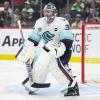 Seattle Kraken-Torwart Philipp Grubauer (33) gab Bundestrainer Harold Kreis seine WM-Zusage. Der Rosenheimer spielte bisher eine durchwachsene Saison. 