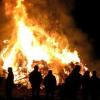 In Althegnenberg wurde ein Jaudusfeuer vorzeitig angezündet. 