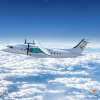 So soll die Wiederauflage der Dornier 328 als D328eco einmal aussehen. Unsere Computer-Simulation zeigt das Flugzeug schon einmal in der Luft.