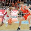 Auf Jhivvan Jackson (am Ball) könnte es heute für die Würzburg Baskets wieder ankommen. 